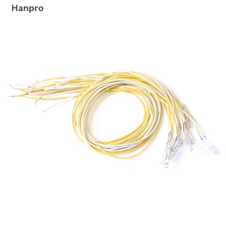 Hanpro&gt; ไฟ LED ขนาดเล็ก 1:12 พร้อมสาย 20 ซม. สําหรับตกแต่งบ้านตุ๊กตา 10 ชิ้น