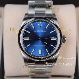 Rolex OP 36 mm. Blue color automatic swiss movement