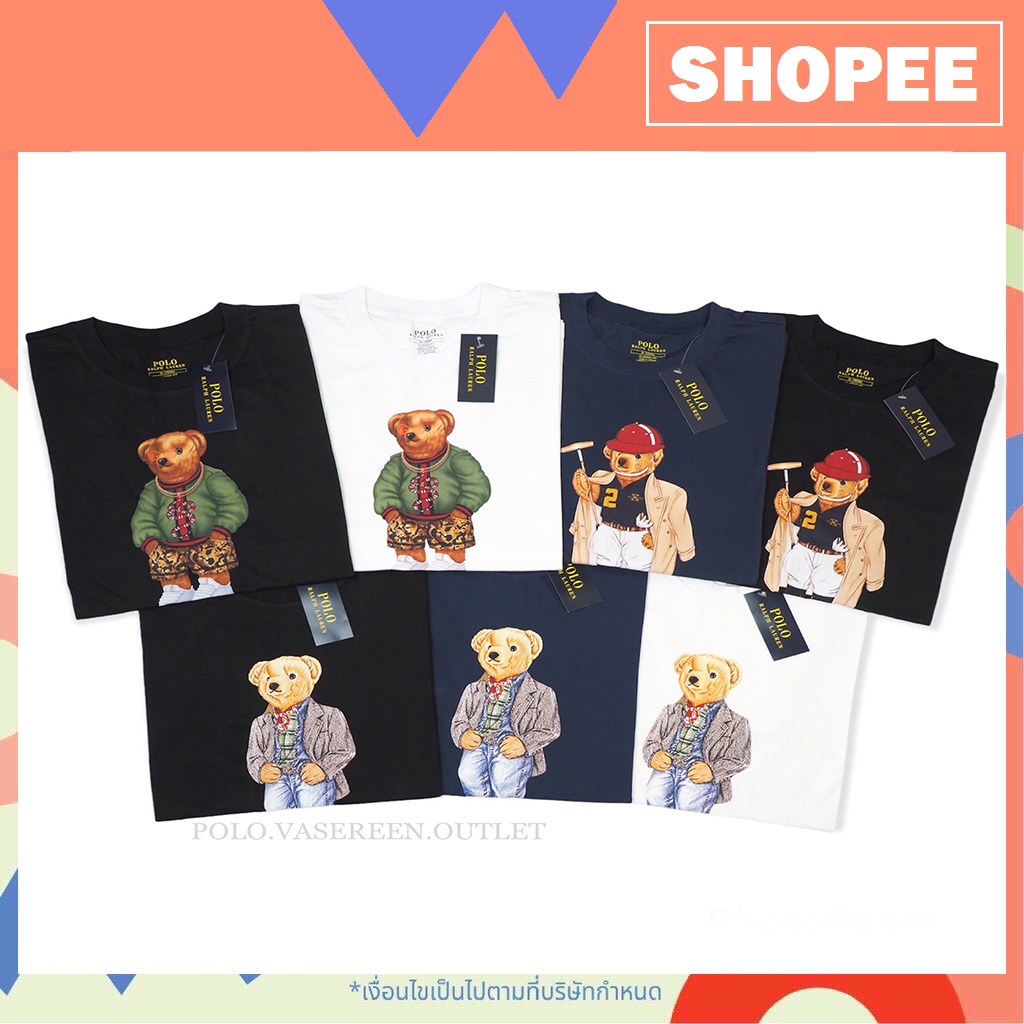 (ล้างสต้อค) RL Bear Cotton Tee (Men Size)