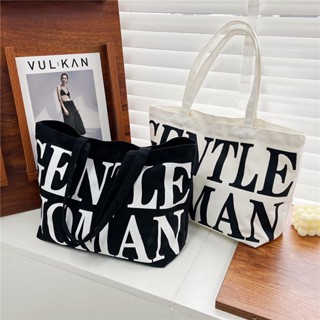 GENTLEWOMAN กระเป๋า/Canvas Tote Bag/Micro Canvas Tote Bag/GENTLEWOMAN Club/รวมกระเป๋ารุ่นซิกเนเจอร์ของแท้