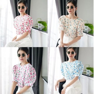 Janey blouse เสื้อเเขนตุ๊กตาทรงวินเทจ