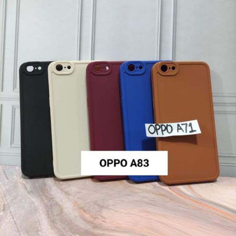 เคสซิลิโคน SoftCase OPPO A71/A83 เคส Macaron ProCamera ซิลิคอนป้องกัน + กล้อง