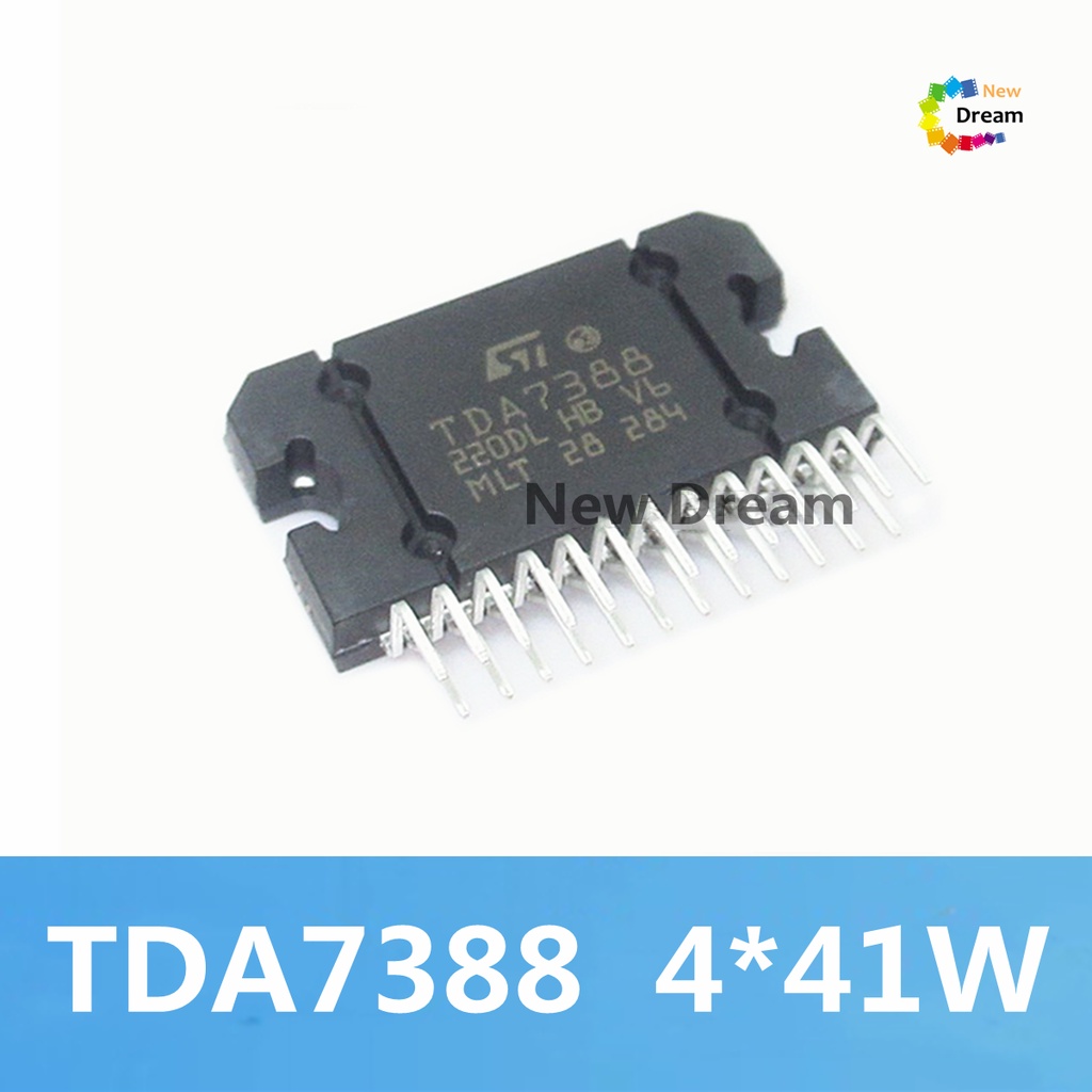 1pcs TDA7388 TDA7388A 7388 ZIP-25 42W Quad Bridge Amplifier สําหรับรถยนต์วิทยุ quad Bridge รถ