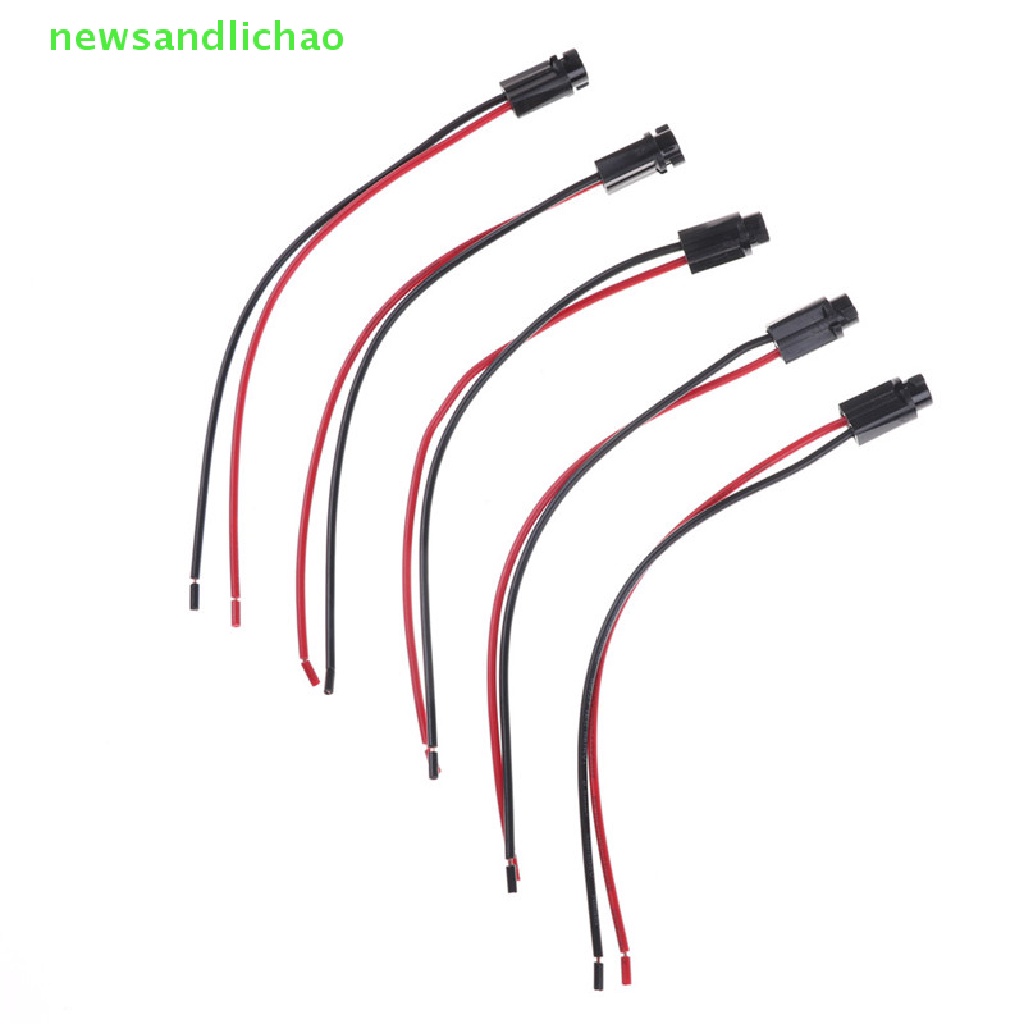 Newsandlichao 5 ชิ้น T5 แดชบอร์ดแบบมีสาย เกจหลอดไฟ LED ขั้วหลอดไฟ สําหรับรถยนต์อัตโนมัติ ดี