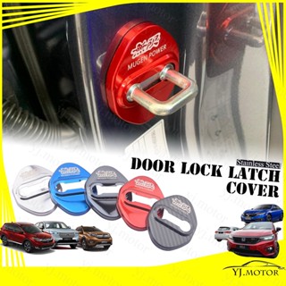 ฝาครอบสลักล็อคประตูรถยนต์ สไตล์ Mugen สําหรับ Honda JAZZ CITY CRV CIVIC ACCORD HRV BRV