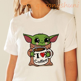 t-shirts funny cartoon summer top harajuku star wars t shirt women punk korean 90s aesthetic clothes baby yoda tops_05