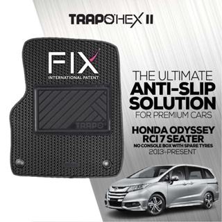 พรมปูพื้นรถยนต์ Trapo Hex Honda Odyssey RCI 7 ที่นั่ง no console box with spare tyres (2013-ปัจจุบัน)