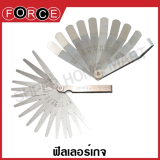 Force ฟิลเลอร์เกจ 20 ใบ รุ่น 618 / 9 ใบ รุ่น 61803 ( Feeler Gauge )