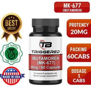 MK-677 (Ibutamoren) by Triggered Brand 20 mg/60 capsules