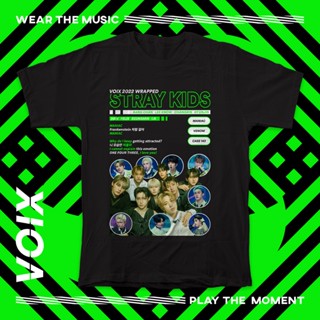 เสื้อยืด พิมพ์ลาย Kpop STRAY KIDS VOIX WRAPPED 2022 สําหรับเด็ก_11