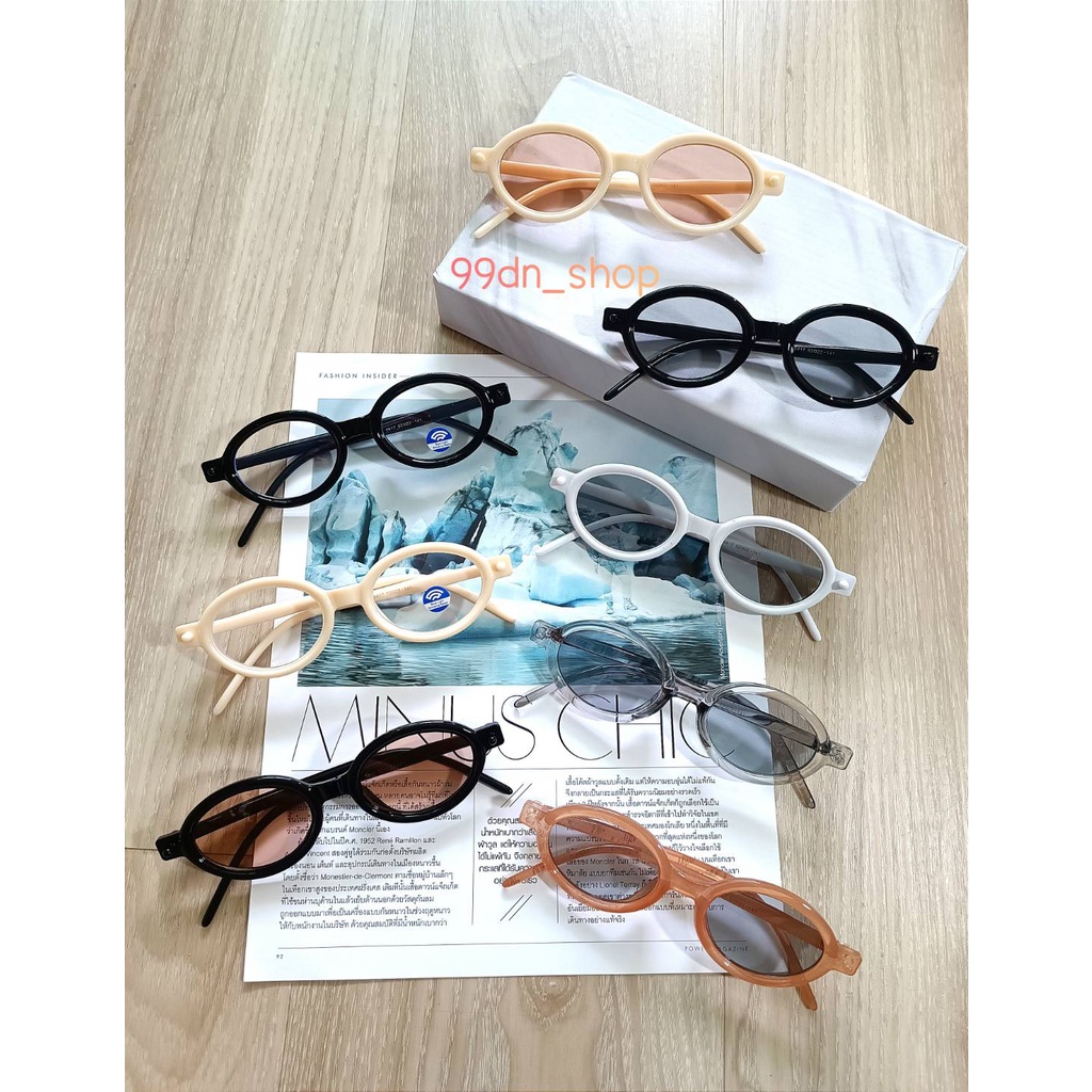 พร้อมส่งจากไทย แว่นกันแดดแฟชั่น NEW แนววินเทจ ยอดนิยม สุดฮอต ป้องกันรังสีUV400 UVA UVB รหัส V5417