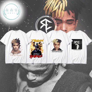 【Special offer】△☾xxxtentacion ที่ระลึก street เสื้อยืดแขนสั้น hip hop hiphop rap เสื้อผ้าผู้ชายและผู้หญิง Payne เสื_03