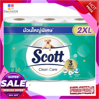 TOILET กระดาษชำระ SCOTT CLEAN CARE แพ็ค6TOILET PAPER SCOTT CLEAN CARE PACK6