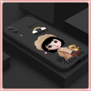 เคสโทรศัพท์มือถือ TPU นิ่ม ขอบตรง พิมพ์ลายเด็กผู้หญิง สําหรับ Realme C11 C12 C15 C25 C35 C20 C21 C21Y C25Y C3 C2 A1K Realme 5 C3