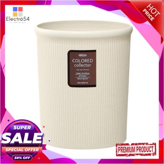 ROUND ถังขยะกลม LUSTROWARE 5.5 ลิตร สีครีมROUND DUSTBIN LUSTROWARE 5.5L CREAM