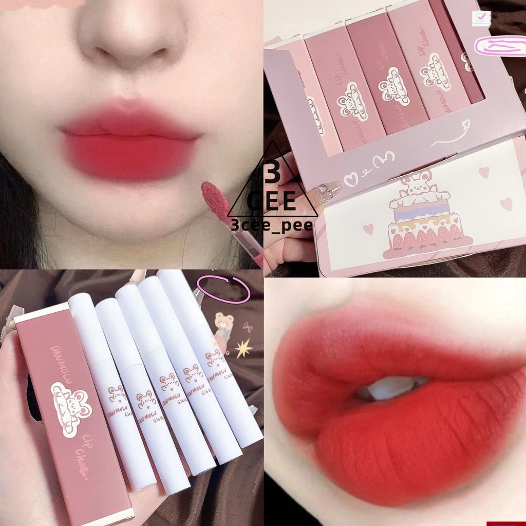 3CEE ของแท้ ใหม่ลิปสติก สีส้มอิฐ ลิปจูบไม่หลุด ลิปสติก แบบกันน้ำ Lipstick # ติดทนนาน