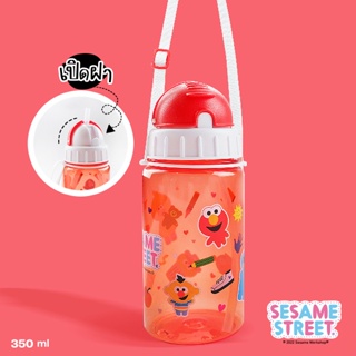 SST-Sesame Street Water Bottle Sling-Red 350 ml.