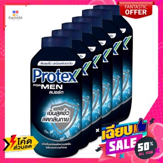 Protex(โพรเทคส์) โพรเทคส์ ฟอร์เมน แป้งเย็น สูตรสปอร์ต 140 ก. แพ็ค 6 Protex For Men Cooling Powder Sport Formula 140 g. P