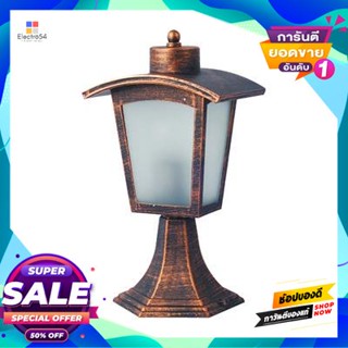 Lamp โคมไฟหัวเสาภายนอก 1xE27 LUZINO รุ่น HIRO RH1304A4(BG) สีทองรมดำOutdoor Post Lamp 1xE27 LUZINO Model HIRO RH1304A4(B