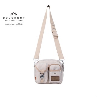 DOUGHNUT BAG : Binocular Happy Camper Series : IVORY (กระเป๋าโดนัท สะพายข้าง น้ำหนักเบา สามารถกันน้ำได้) กระเป๋าสะพายข้าง กระเป๋าโดนัท กระเป๋าสะพายข้าง กระเป๋า กระเป๋าผู้หญิง (รหัสสินค้า 09668)