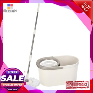 SPIN ชุดอุปกรณ์ถังปั่นพร้อมไม้ม็อบ ACCO DS-307 สีเบจSPIN BUCKET MOP SET ACCO DS-307 BEIGE