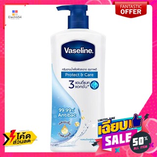 Vaseline(วาสลีน) วาสลีน โพรเทคแอนด์แคร์ ครีมอาบน้ำ สูตรแอนตี้แบคทีเรีย 430 มล. Vaseline Protect and Care Shower Cream An