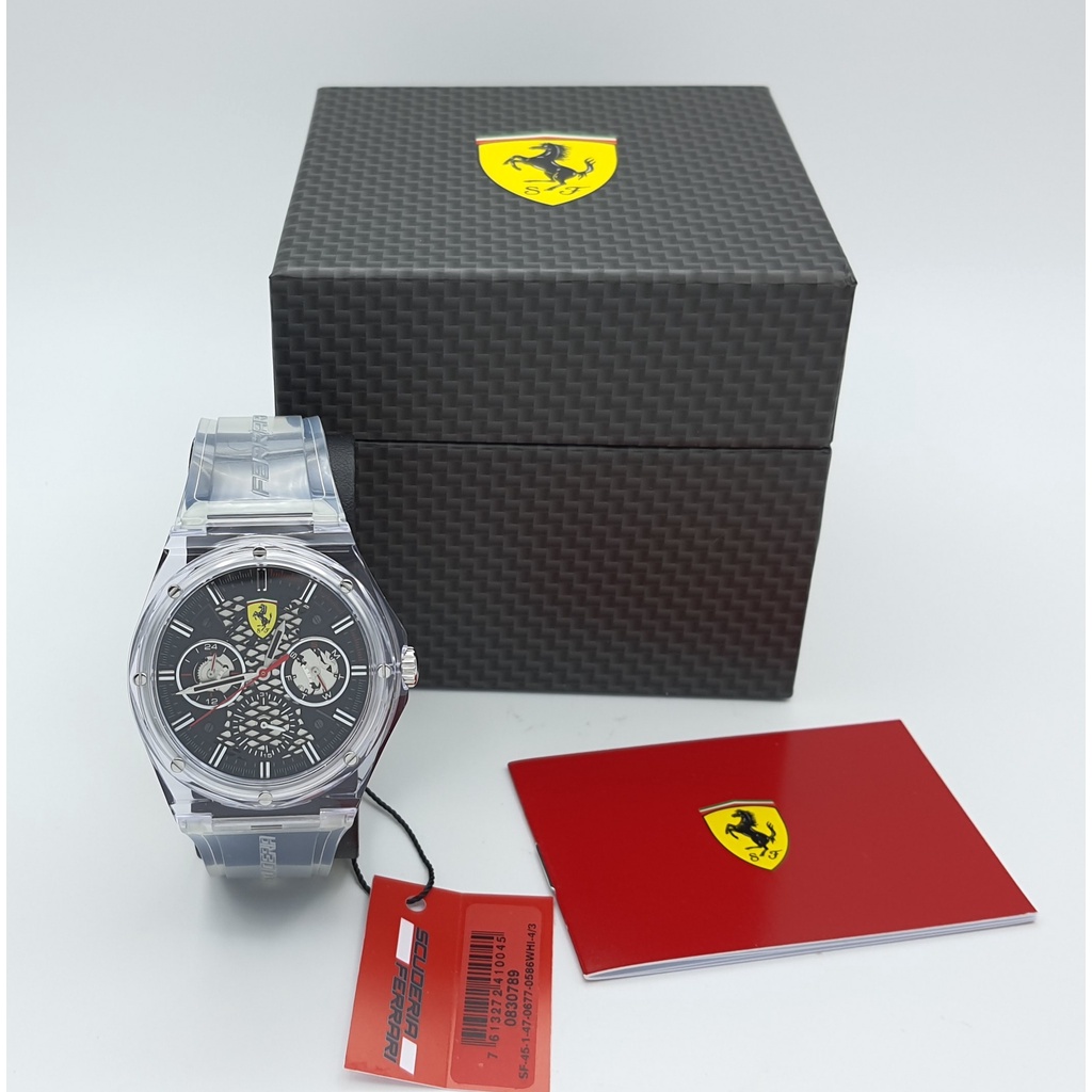 นาฬิกา FERRARI MEN'S 0830789 SCUDERIA ASPIRE 43 MM MULTIFUNCTION พร้อมกล่อง (ใหม่)