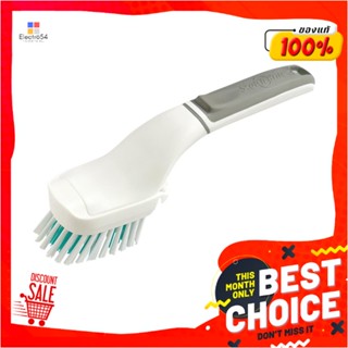 SCRUB แปรงขัดพื้นห้องน้ำพร้อมด้ามจับ SCOTCH-BRITE ANTIBACTERIAL สีขาวSCRUB CLEANING BRUSH BATHROOM SCOTCH-BRITE ANTIMICR