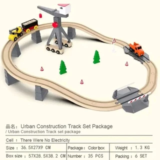 ขายดี รางรถไฟ รถไฟรางไม้ ikea ของเล่นเด็ก รถไฟของเล่น ของเล่นเด็ก รถรางไม้ เสริมพัฒนาการ ฝึกสมาธิ
