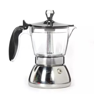 moka pot กา กาต้มกาแฟ 180 ml กาต้มกาแฟสด หม้อต้ม กาแฟ เครื่องชงเอสเพรสโซ่