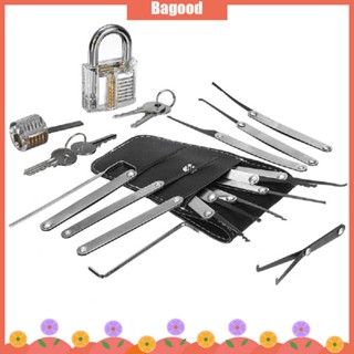 ♪Bagood♪In Stock  ชุดเครื่องมือเปิดกุญแจปลดล็อคสำหรับช่างกุญแจ