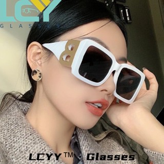 Lcyy2023 ใหม่ แว่นตากันแดด กรอบสี่เหลี่ยม ขนาดใหญ่ สไตล์ยุโรป และอเมริกาย้อนยุค 18078