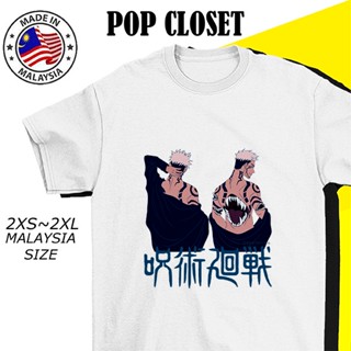 TSHIRT WOMEN MEN BAJU WANITA LELAKI JUJUTSU KAISEN MANGA JAPANESE T SHIRT MURAH PEREMPUAN COTTON T-SHIRT OVERSIZE C_02