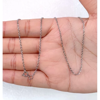 629 สร้อยคอสแตนเลสผู้หญิง สร้อยสแตนเลสแท้ มี3สีขนาด1.5mmยาว16"18"20"สแตนเลสแท้ไม่ลอกไม่ดำใส่อาบน้ำได้สีมี3สี3size