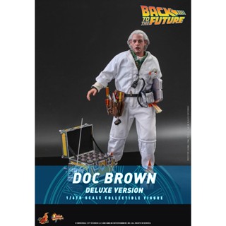 🕊️พร้อมส่ง ฟิกเกอร์ โมเดล ของสะสม Hot Toys MMS610 1/6 Back to the Future - Doc Brown (Deluxe Version)