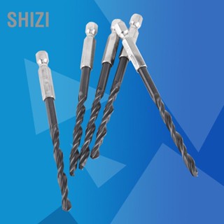 ShiZi 15pcs เหล็กความเร็วสูง Hex Shank Twist เจาะ Bit 3/4/5mm สำหรับงานไม้ เครื่องมือไฟฟ้า