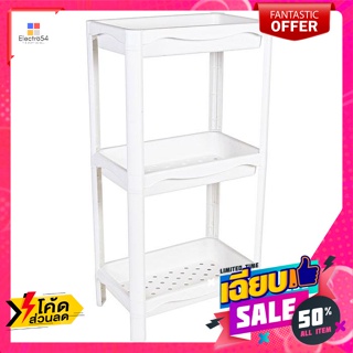 เฟอร์นิเจอร์ ชั้นวางของพลาสติก 3 ชั้น ขนาด 36.5x23x70 ซม. คละสี 3-tier plastic shelf, size 36.5x23x70 cm, assorted color