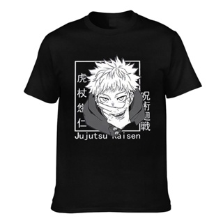 เสื้อยืด พิมพ์ลายอนิเมะ Jujutsu Kaisen Itadori Yuji 1 สไตล์ญี่ปุ่น สําหรับผู้ชาย_05