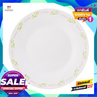 Plate จานพอร์ซเลน Flora Garlands Kassa Home รุ่น W21Hs8023 ขนาด 10.5 นิ้ว สีขาว - เขียวporcelain Plate Flora Garlands  H