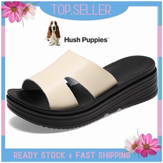 HUSH PUPPIES รองเท้าโลฟเฟอร์ ส้นแบน แบบสวม สําหรับผู้หญิง