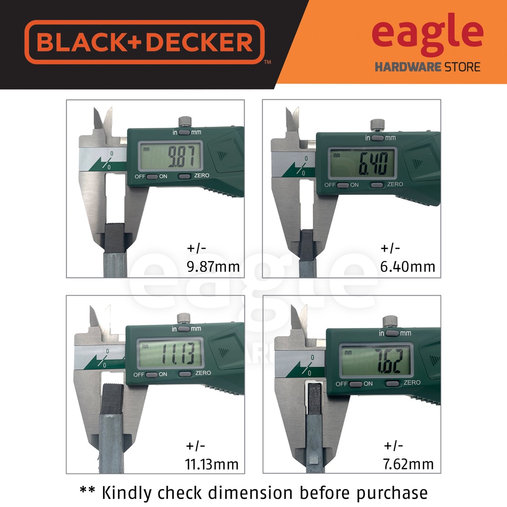 Black & Decker 1004512-06 แปรงคาร์บอน PW1200 PW1350 PW1370TD PW1400S PW1470TD PW1500S PW1570TD PW142