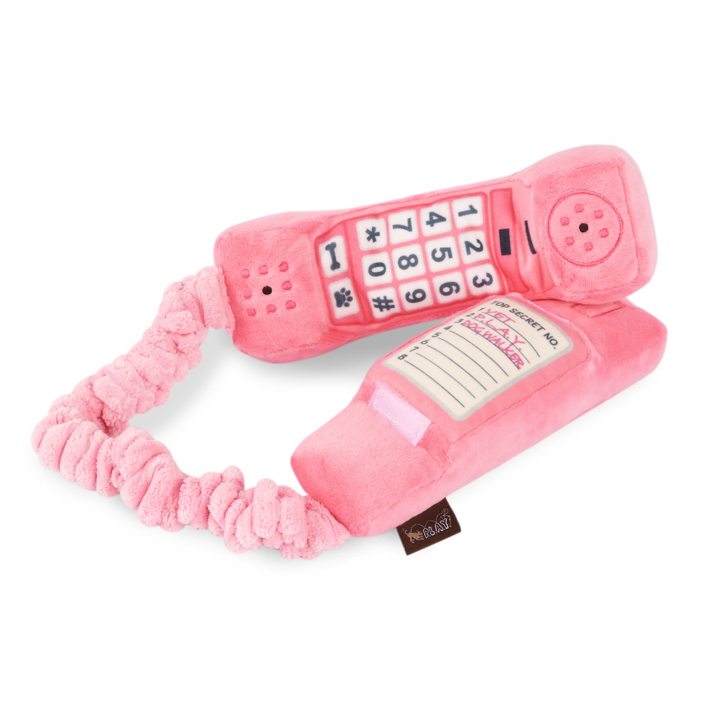 PLAY Corded Phone โทรศัพท์แบบมีสายตุ๊กตาสุนัข Plush Dog Toy 80s Classic Collection