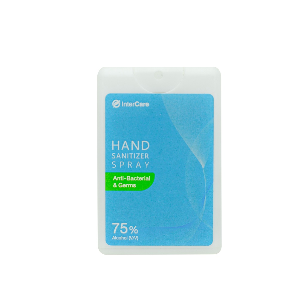 [NEW] InterCare Hand sanitizer spray 20 ml. Anti-Bacterial & Germs สเปรย์แอลกอฮอล์ 75%