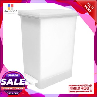 SQUARE ถังขยะเหยียบ ACCO SAAN ขนาด 20L สีขาวขุ่นSQUARE DUSTBIN PEDAL ACCO SAAN 20L WHITE