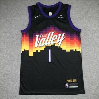 ขายดี 【6 แบบ】เสื้อกีฬาบาสเก็ตบอล ลาย NBA jersey Phoenix Suns No.1 BOOKER city edition PNkdaf73ELkgla91 2021