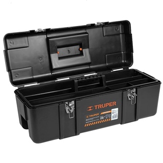 TRUPER กล่องเครื่องมือ 26นิ้ว มีถาด 6 ช่อง ขนาด 26"x10.1/2"x10" (CHP-26X) 19882