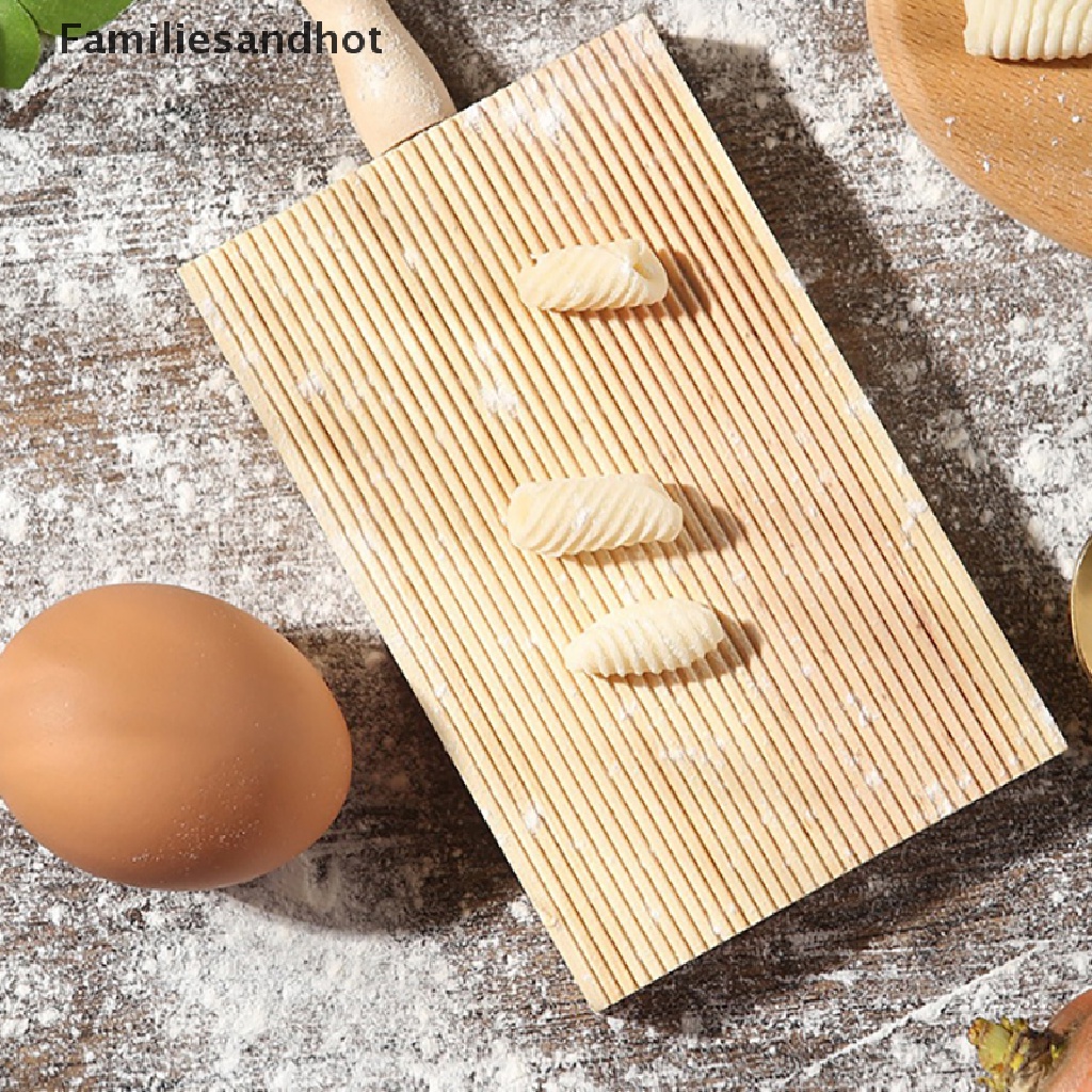 Familiesandhot> อิตาลี Fantes Gnocchi Board ไม้ครัวเบเกอรี่เครื่องมือทําพาสต้ามืออาชีพดี