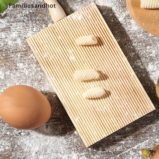 Familiesandhot&gt; อิตาลี Fantes Gnocchi Board ไม้ครัวเบเกอรี่เครื่องมือทําพาสต้ามืออาชีพดี