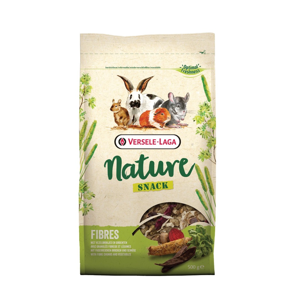 Versele-Laga Cuni Nature Snack สูตรเพิ่มFiber 500g.