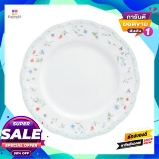 Round จานกลมพอร์ซเลน Qualitier รุ่น La Clarte ขนาด 10 นิ้ว สีครีม-ขาวporcelain Round Plate Qualitier Model La Clarte Siz